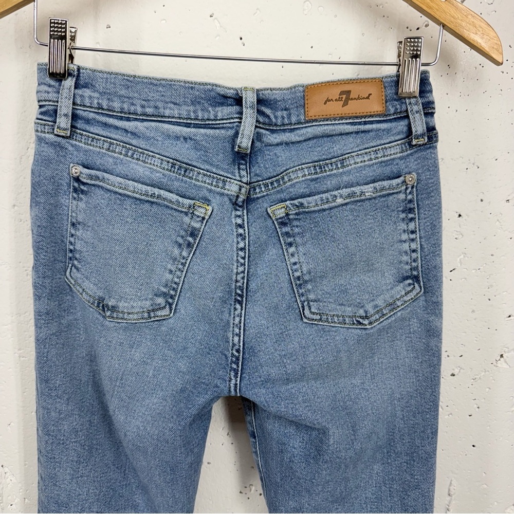 7 for All Mankind Size 25 Luxe Vintage Josefina Slimmed Down Boyfriend Jeans - Picture 6 of 13
